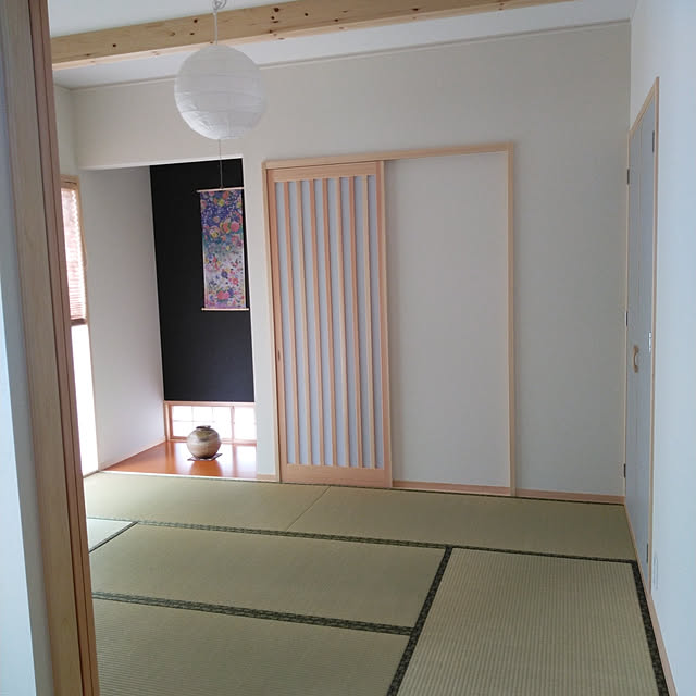 部屋全体/6畳和室/白木の建具/あらわし梁/ニチベイ プリーツスクリーン...などのインテリア実例 - 2019-09-02 10:00:43