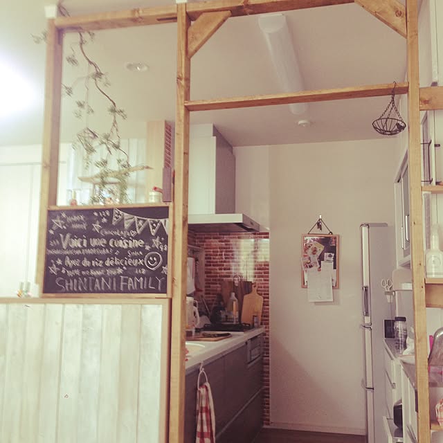 キッチン/DIY/カフェ風/フェイクグリーンのインテリア実例 - 2016-05-23 07:51:55