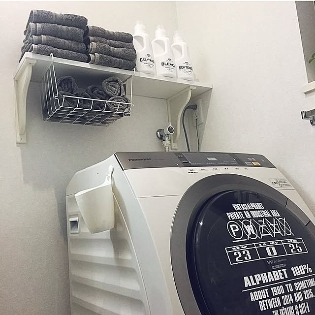 バス/トイレ/モノトーン/シンプル/洗濯機周り/イベント用に再投稿...などのインテリア実例 - 2017-05-28 23:33:56