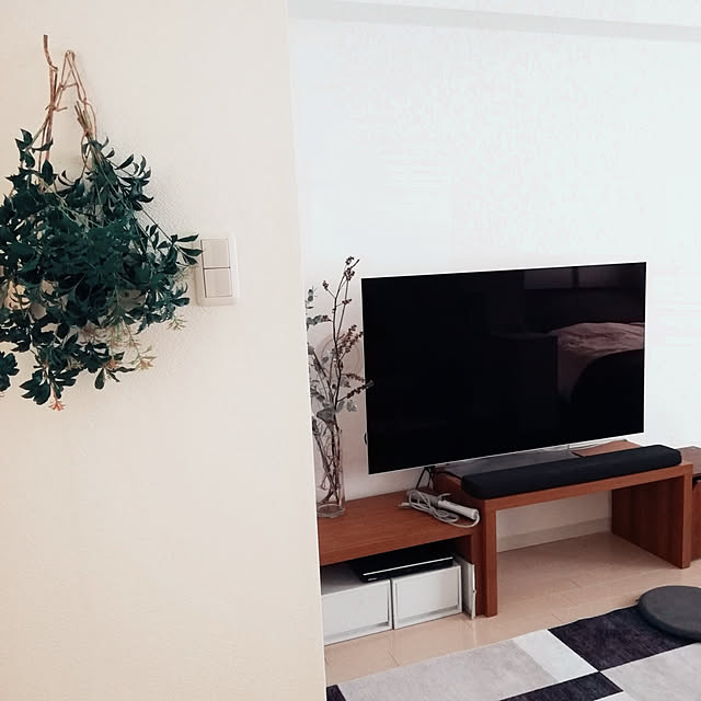 グリーン/枝もの/グリーンのある暮らし/テレビボード/テレビ...などのインテリア実例 - 2019-05-03 16:42:36