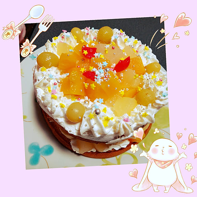 キッチン/パパのお誕生日♡/手作りケーキ♥︎/おいしかった♡/ありがとう(*˘︶˘人)♡*のインテリア実例 - 2021-01-28 22:55:27