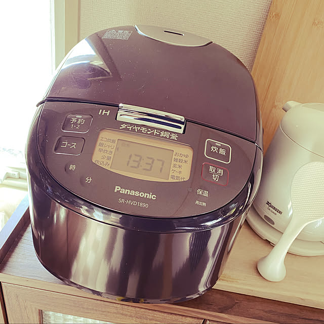 ダイヤモンド銅釜/Panasonic炊飯器/13年間ありがとう/炊飯器壊れました、、/炊飯器...などのインテリア実例 - 2020-11-04 13:49:36
