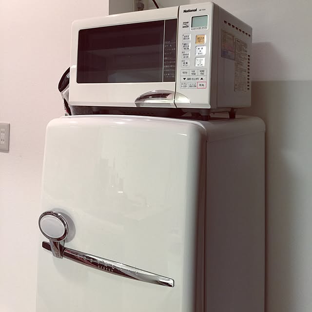 キッチン/NATIONAL/ホワイト/電子レンジ/冷蔵庫のインテリア実例 - 2015-05-01 20:36:34