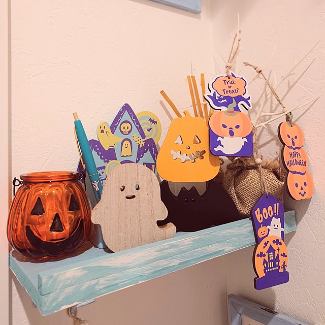 玄関/入り口/ハロウィン/セリア/かぼちゃ/おばけ...などのインテリア実例 - 2024-09-14 21:16:49