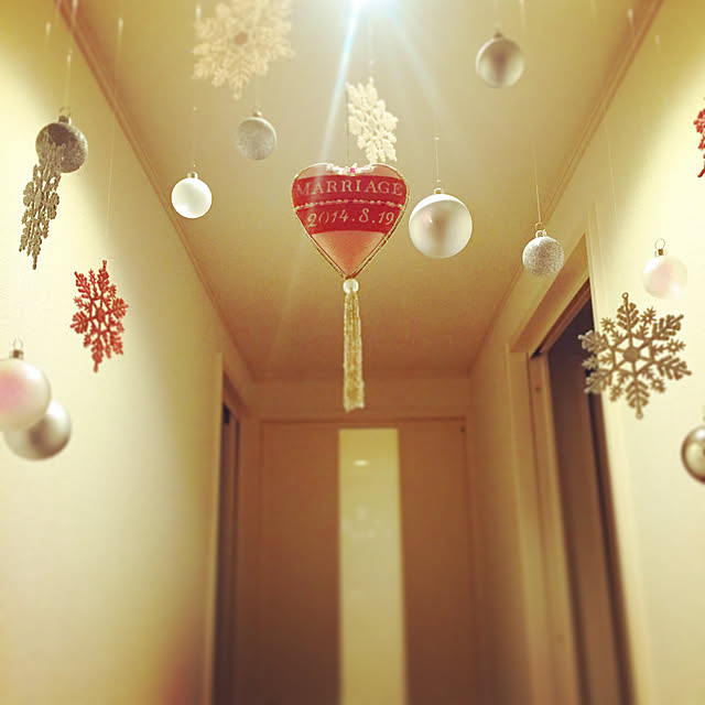壁/天井/DIY/クリスマスディスプレイ/クリスマスインテリア/クリスマスのインテリア実例 - 2017-11-01 20:43:06