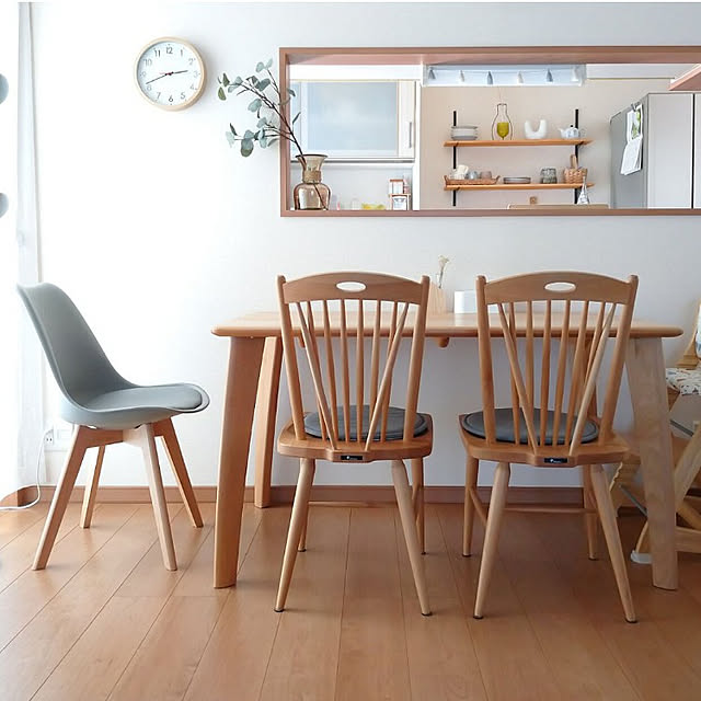 カフェ風インテリア/ナチュラル/シンプルに暮らしたい/IKEAのチェアパッド/自然光...などのインテリア実例 - 2021-11-21 23:25:03