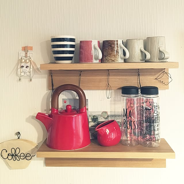 棚/コーヒー好き♡/コーヒースタンドDIY/DIY/ハンドメイド...などのインテリア実例 - 2016-07-05 18:25:29