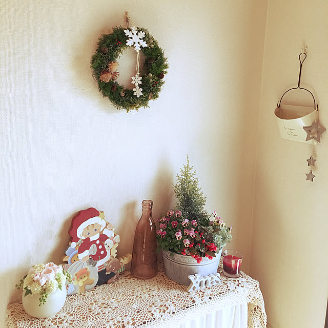 玄関/入り口/クリスマス/ナチュラルのインテリア実例 - 2017-11-25 10:11:20