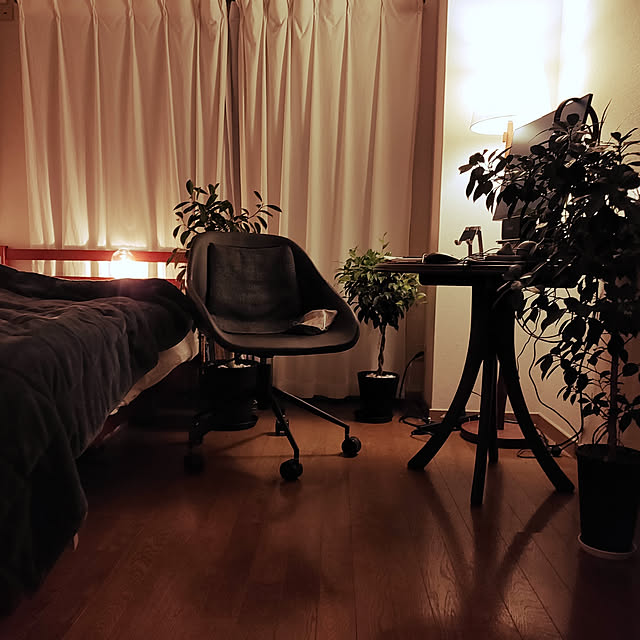 部屋全体/モノトーン/男前/観葉植物/一人暮らし...などのインテリア実例 - 2020-05-21 22:50:21