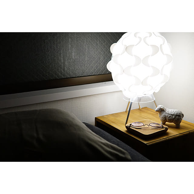ひつじの置物/無印良品/照明/ベッド周り/IKEA...などのインテリア実例 - 2020-03-02 21:56:56