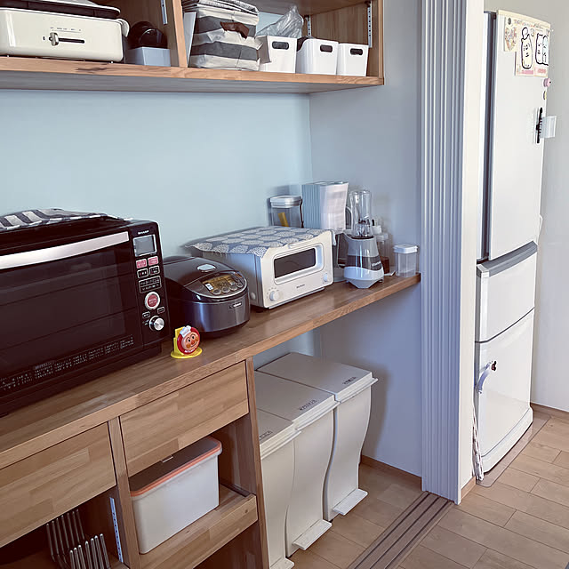 モニター応募投稿/無垢の床/キッチンのゴミ箱/注文住宅/可動棚...などのインテリア実例 - 2022-01-12 15:01:16