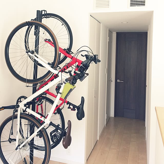 机/自立型フック/自転車置き場/2017.03.16/カメラマークいっぱい...などのインテリア実例 - 2017-03-16 10:19:20