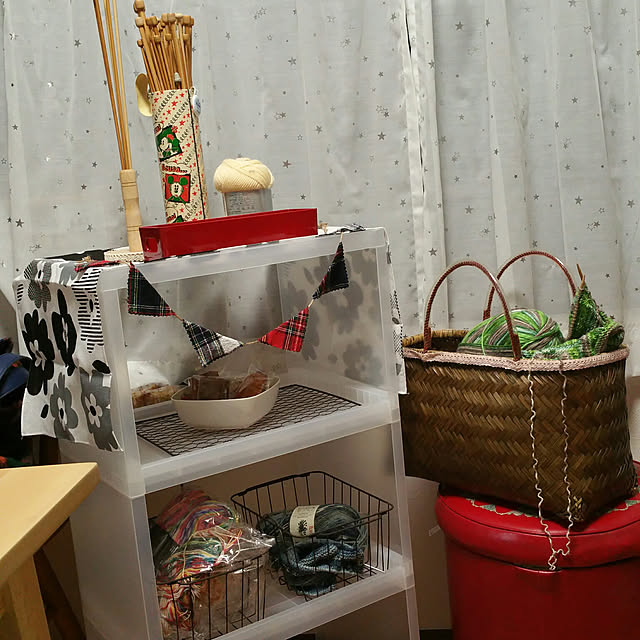 部屋全体/冬編み/ガーランド/きらきらﾟ･*:.｡/ずぼらDIY...などのインテリア実例 - 2017-09-17 20:29:34