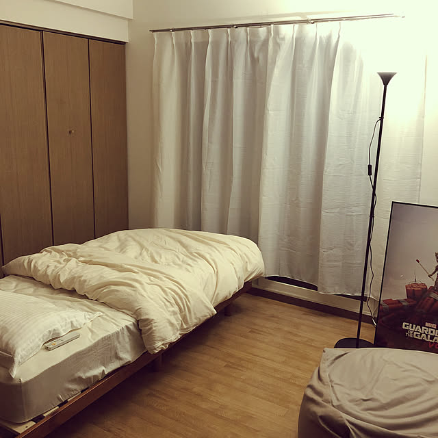 関節照明/ひとをダメにするソファ/すのこ/ベッド/大学生 一人暮らし...などのインテリア実例 - 2020-06-07 20:21:04