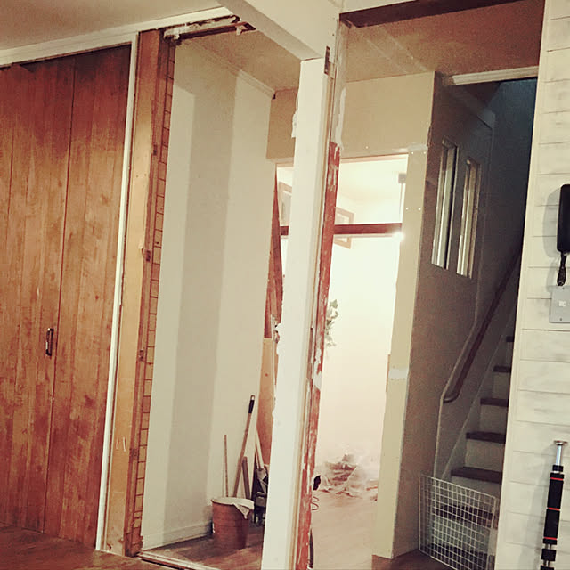 壁/天井/DIY/セルフリフォーム/中古住宅/木工...などのインテリア実例 - 2018-06-08 20:26:21
