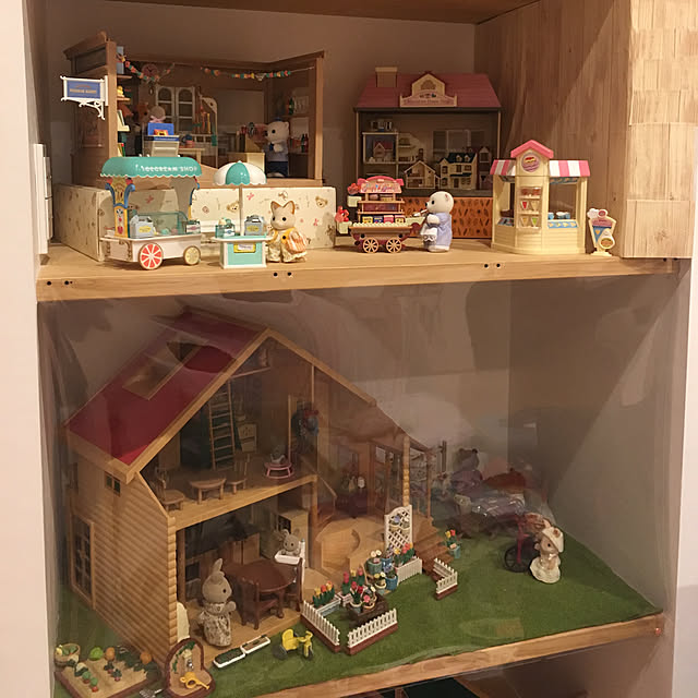 棚/シルバニアのお家♡/シルバニア収納/シルバニアファミリー 棚/シルバニアのお家♡/シルバニア収納/シルバニアファミリー