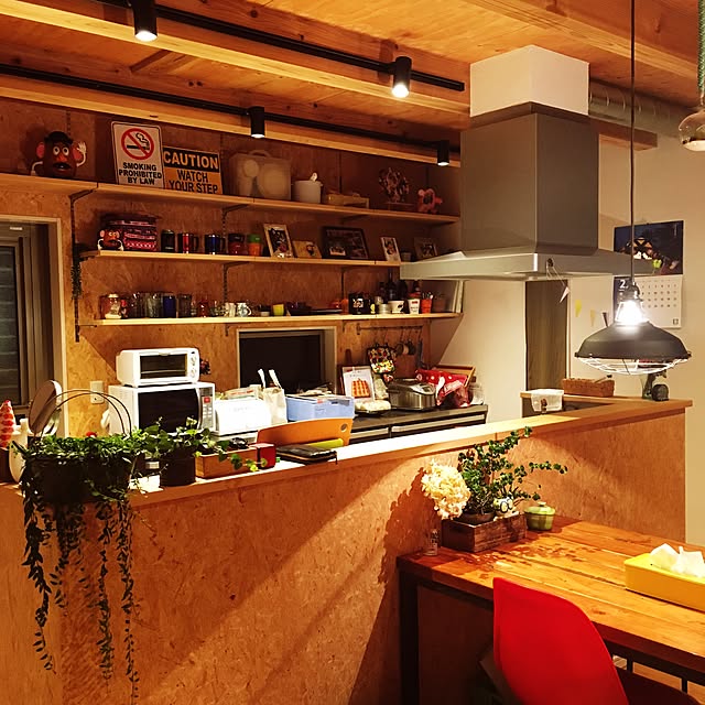 キッチン/DIY/観葉植物/フェイクグリーン/ステンシル...などのインテリア実例 - 2016-02-18 21:17:41