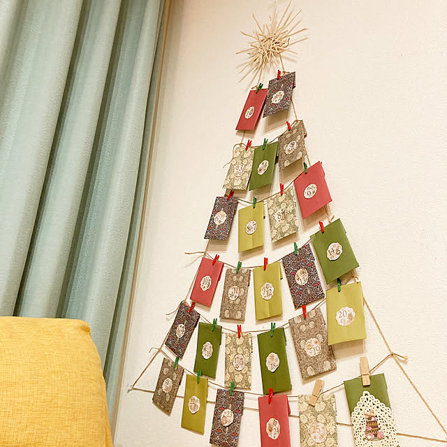 壁/天井/アドベントカレンダー手作り/アドベントカレンダー/クリスマス/DIY...などのインテリア実例 - 2023-11-15 01:21:43