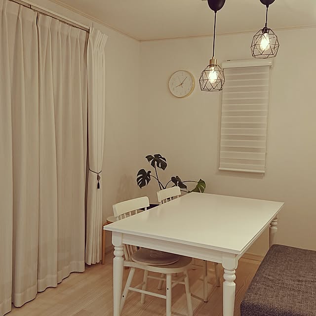部屋全体/ホワイトインテリア/IKEA 照明/狭小住宅を楽しむ/IKEAのダイニングテーブル...などのインテリア実例 - 2023-03-30 11:41:50