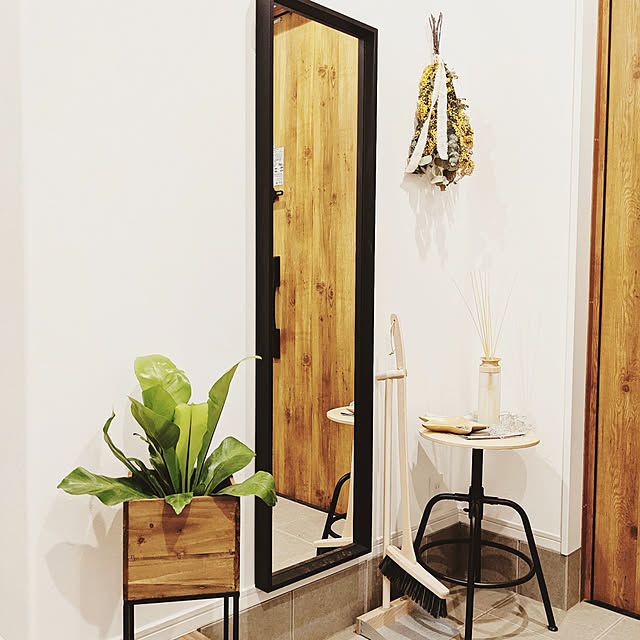 玄関/入り口/観葉植物/IKEA/ドライフラワーのインテリア実例 - 2021-04-15 20:32:52