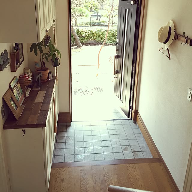玄関/入り口/ペイント/下駄箱DIY/DIYのインテリア実例 - 2015-03-23 12:20:02