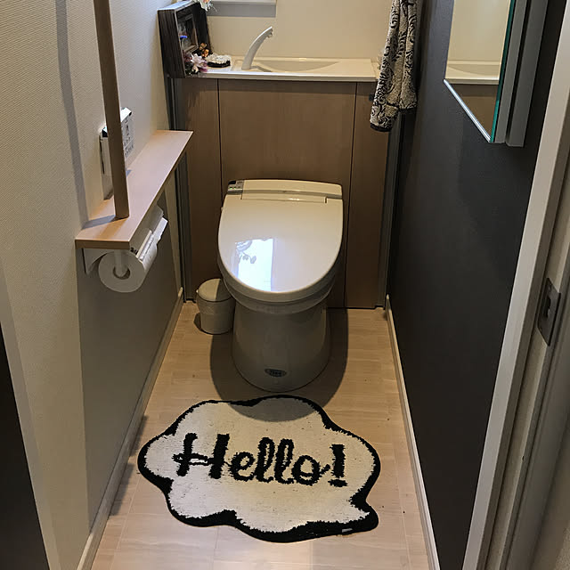 バス/トイレ/アクセントウォール/Panasonic/トイレマット/ハワイを感じたい...などのインテリア実例 - 2018-02-24 11:22:41