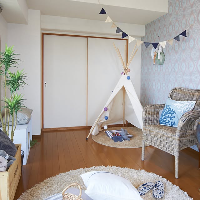 リビング/DIY/IKEA/カラフル/ティピーテント...などのインテリア実例 - 2016-07-12 10:26:18
