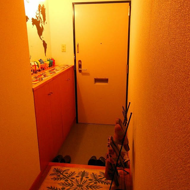 玄関/入り口/雑貨/DIY/男前/カフェ風...などのインテリア実例 - 2021-01-06 15:54:38