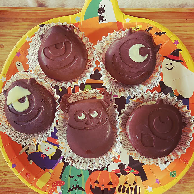 モンスターズ・インク/ダイソーのシリコン型/ホットケーキミックスレシピ/ハンドメイド/キッチンのインテリア実例 - 2021-11-02 20:11:31