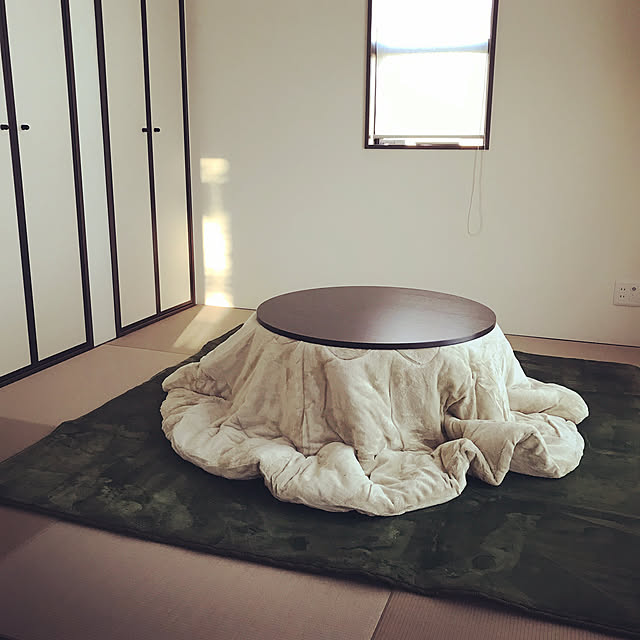 部屋全体/丸型こたつ/こたつのインテリア実例 - 2018-10-06 17:01:08