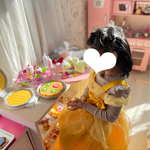 こども部屋/ピンク/おままごとキッチン/キッズスペース/子供部屋...などのインテリア実例 - 2022-03-22 11:13:36