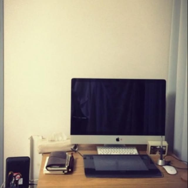 机/IKEA/一人暮らし/Macのある部屋/salut!のインテリア実例 - 2015-11-17 22:36:20