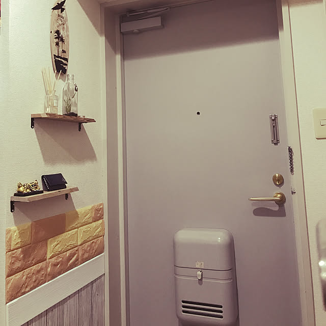 玄関/入り口/DIY/一人暮らし/雑貨/観葉植物のインテリア実例 - 2019-01-15 17:43:06