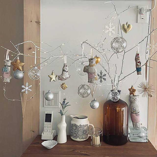 猫村さん/クリスマス/IKEA/枝ツリー/棚のインテリア実例 - 2020-12-17 10:06:13