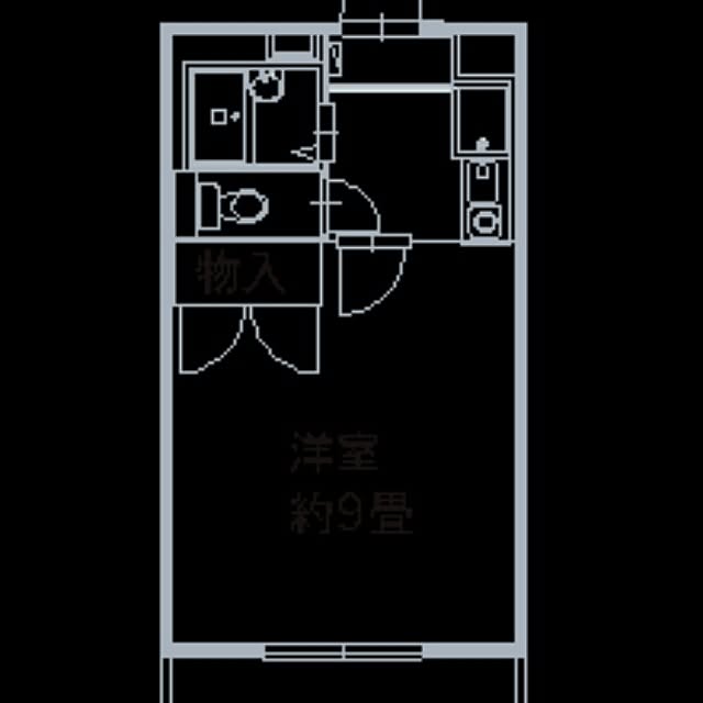 部屋全体/間取り図/1Kのインテリア実例 - 2017-01-29 00:23:54