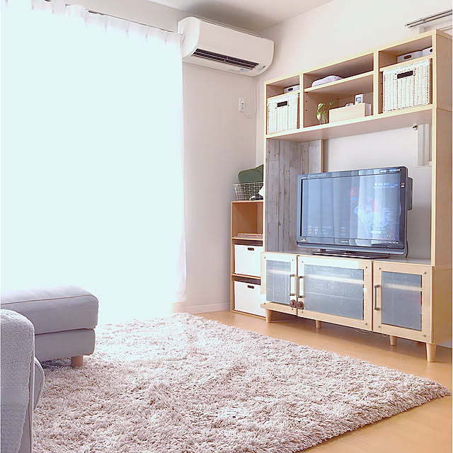部屋全体/ホワイトインテリア/ナチュラル/ニトリ/無印良品...などのインテリア実例 - 2018-03-17 17:51:37