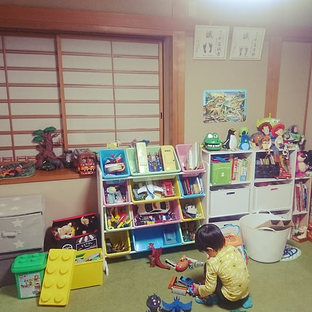 部屋全体/和室/キッズルーム/おもちゃ収納/おもちゃ部屋...などのインテリア実例 - 2017-03-29 02:58:10