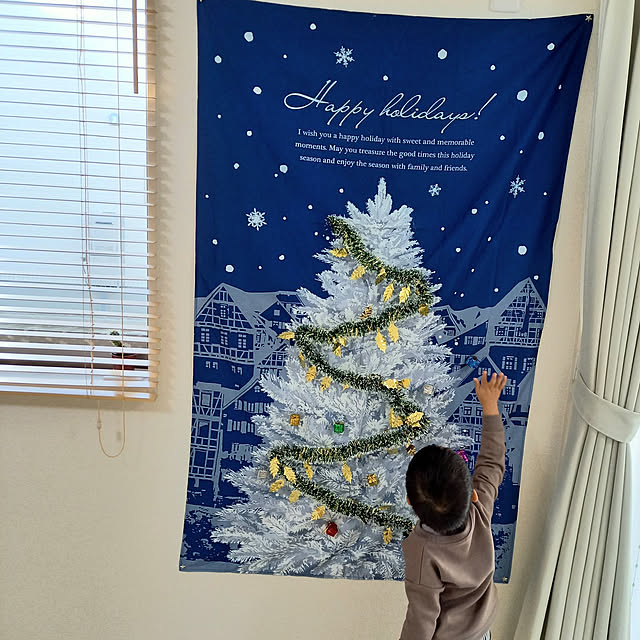 壁/天井/クリスマス/建売/建て売り住宅/クリスマスツリータペストリー...などのインテリア実例 - 2021-12-13 12:52:58