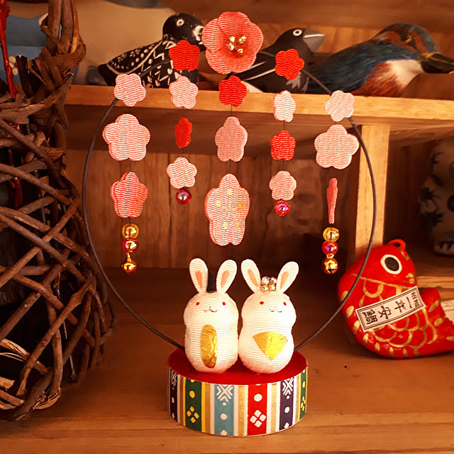 ちりめん細工 うさぎ雛 ひな祭り (【つまみ細工】うさぎさんの ちりめん細工 うさぎ雛 ひな祭り (【つまみ細工】うさぎさんの