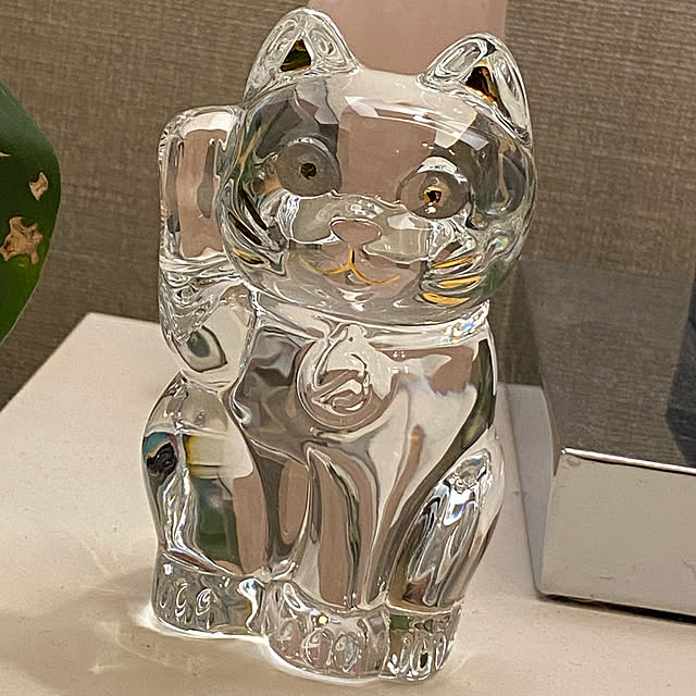 baccarat バカラ 混ざっ 招き猫 ミッドナイトブルー 縁起物 baccarat バカラ 混ざっ 招き猫 ミッドナイトブルー 縁起物