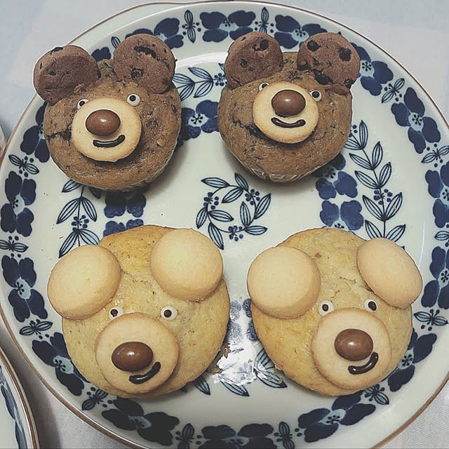 マフィンケーキ/くまマフィン/handmade/くま/くま好き♡...などのインテリア実例 - 2021-11-29 21:02:22