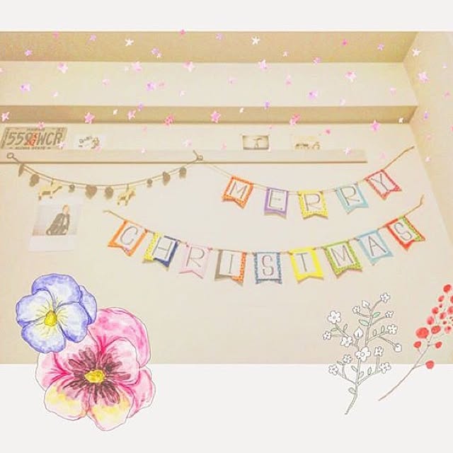 壁/天井/ナチュラル/アンティーク/DIY/一人暮らし...などのインテリア実例 - 2015-12-14 11:34:09