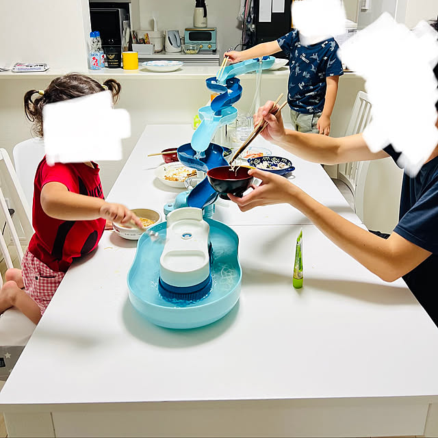 流しそうめん/流しそうめんスライダー/IKEA/建売/子どもと暮らす...などのインテリア実例 - 2023-06-15 15:47:16