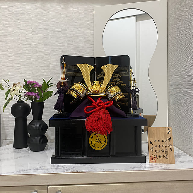 玄関/入り口/玄関インテリア/兜飾り/こどもの日/モノトーンインテリア...などのインテリア実例 - 2024-04-28 23:17:33