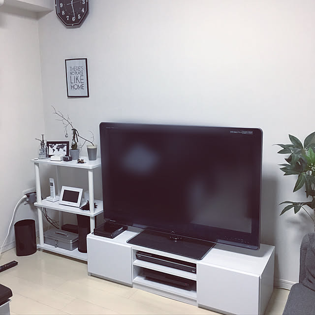 リビング/テレビボード/楽天で買ったもの/いいね&フォローありがとうございます☆/マンション暮らし...などのインテリア実例 - 2017-08-08 00:38:00