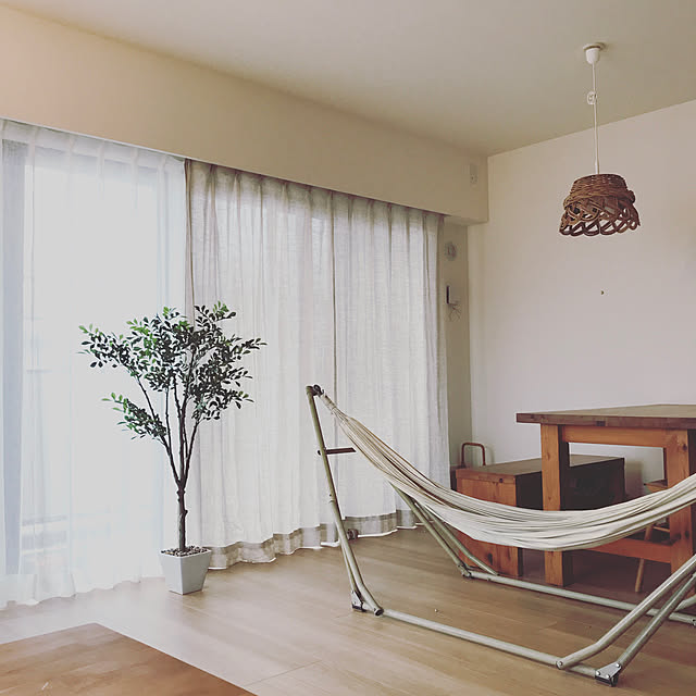 部屋全体/マンション暮らし/東京インテリア/フェイクグリーン/ハンモックのある暮らし...などのインテリア実例 - 2018-05-09 10:16:56