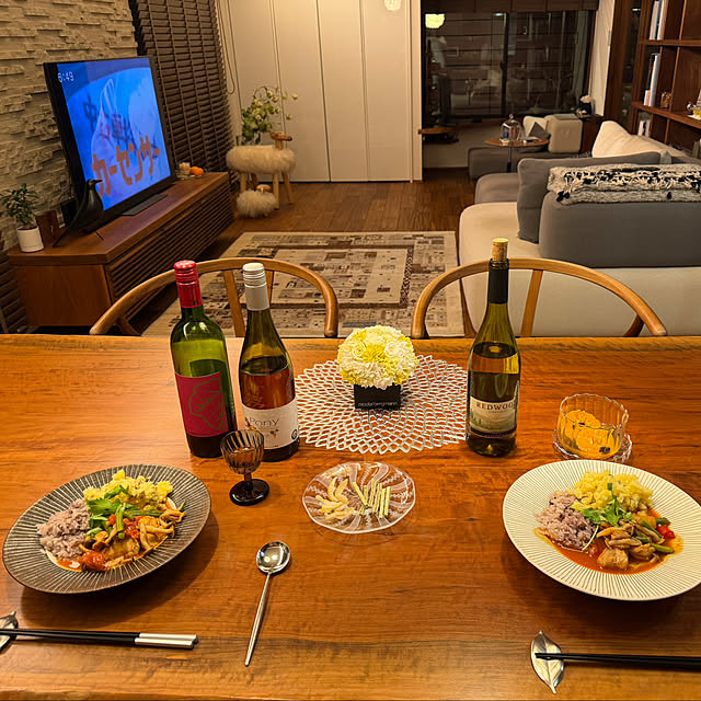 机/ホットワイン/暮らしのひとコマ/ワイングラス/夕食...などのインテリア実例 - 2026-02-10 06:45:57
