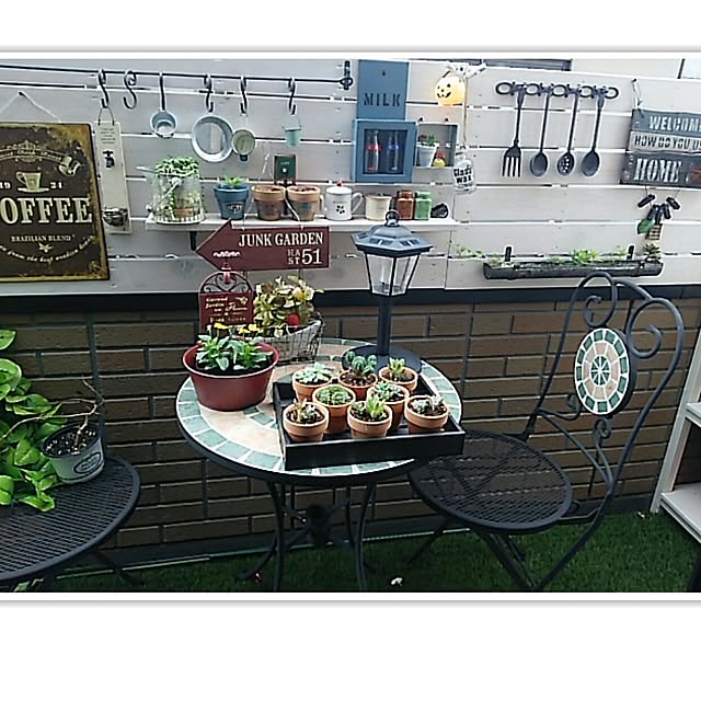 玄関/入り口/２階のベランダ、多肉のインテリア実例 - 2016-10-02 09:52:05