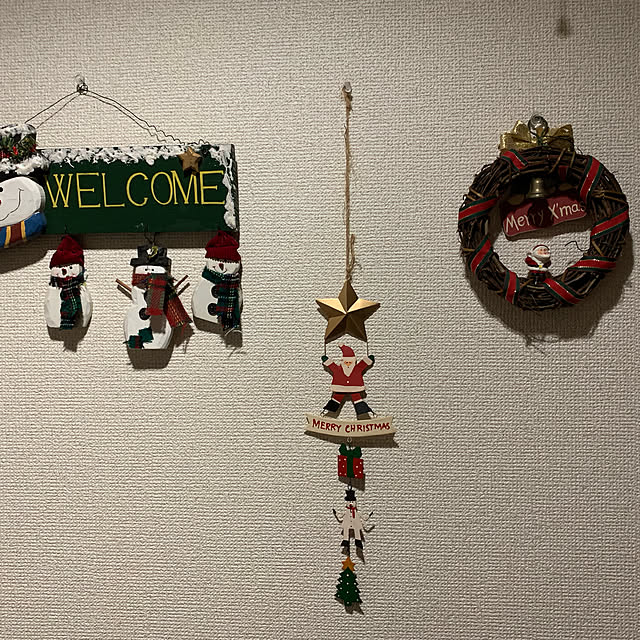 壁/天井/クリスマスリースお正月アレンジのインテリア実例 - 2018-12-24 00:45:56