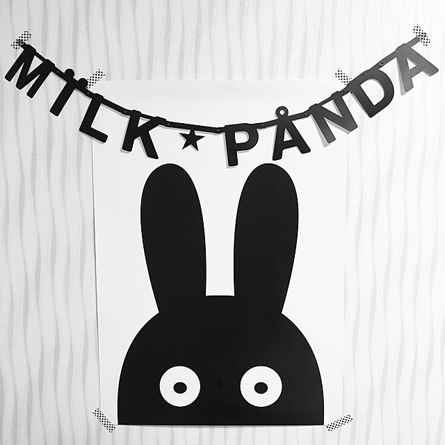 milkpanda/miniwilla/OMM-design ワードバナー/モノトーン/白黒...などのインテリア実例 - 2015-04-27 15:52:19